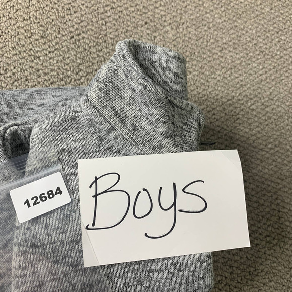 Crown & Ivy Boys Sweater Size XL‎ Heather Gray 1/4 Zip Long Sleeves Pullover - Picture 11 of 11